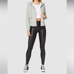 {Spanx} Faux leather moto leggings